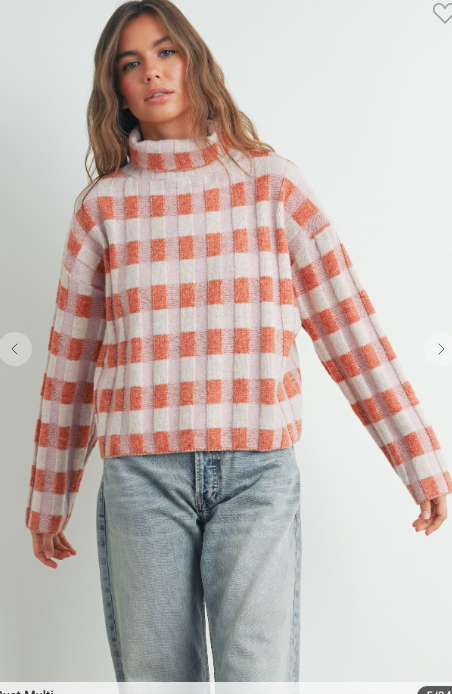 CHECK PLEASE...KNIT SWEATER