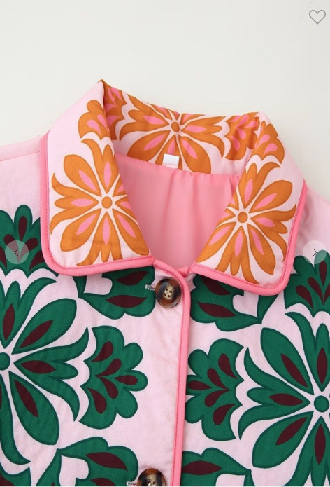 BLOSSOM POP QUILTED JACKET