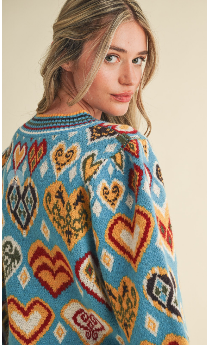 LOVE STORY HEART PULLOVER