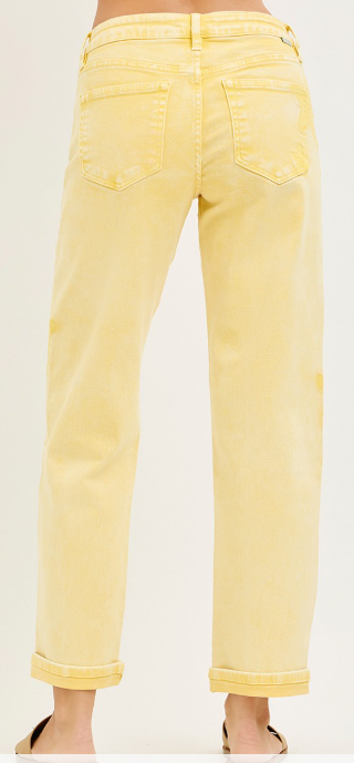 BRIGHT AS A START BOYFRIEND JEAN-YELLOW