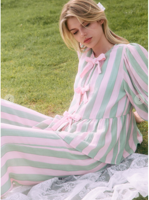 STRAWBERRY MINT DRAWSTRING PANT