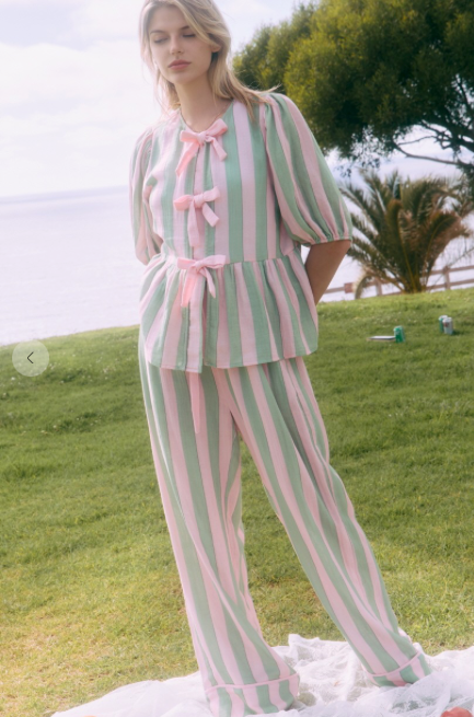 STRAWBERRY MINT DRAWSTRING PANT