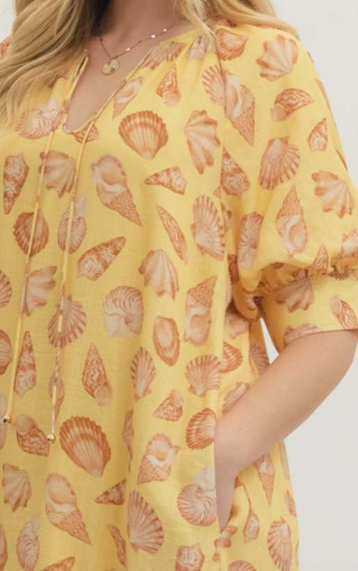 BEACHY KEEN SHELL DRESS