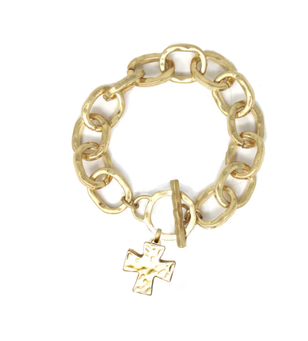 TOGGLE CROSS BRACELET