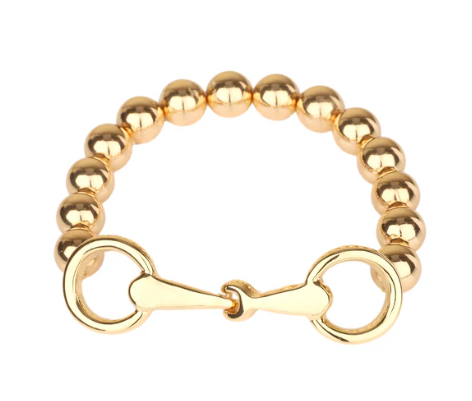 HORSEBIT GOLD STRETCH BRACELET