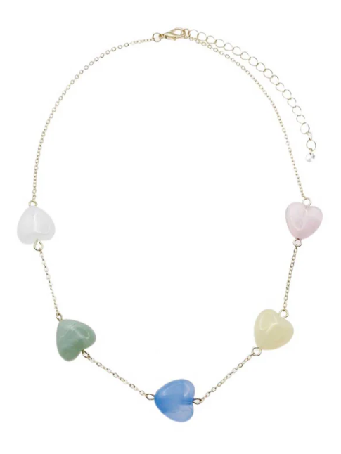 HEARTS OF STONE NECKLACE