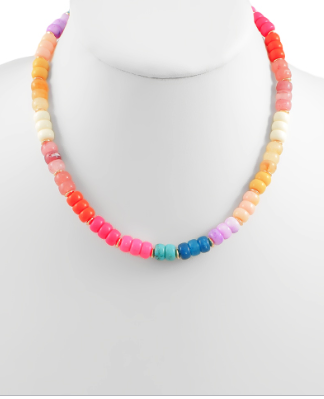 MULTI COLOR BEADED NECKLACE