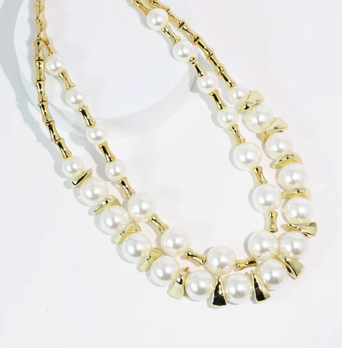 LAYER PEARL NECKLACE