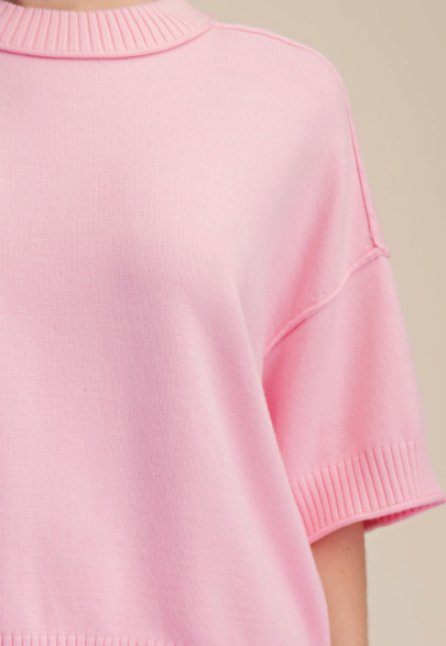 PINK CRUSH KNIT SWEATER