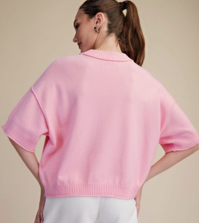 PINK CRUSH KNIT SWEATER