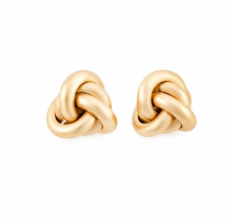 GOLD KNOT STUDS