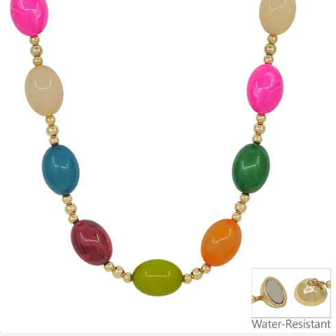 BRIGHTEN YOUR DAY BEADED NECKLACE